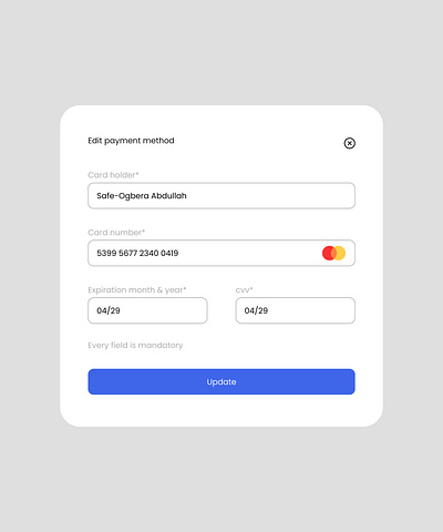 Payment method modal graphic design mobile app design ui uidesign uiux uxdesign