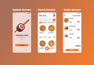 Food App UI app design ui