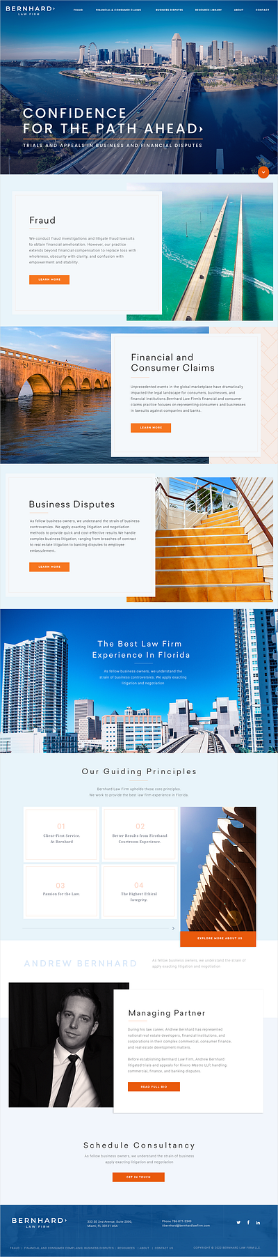 Bernhard Law Firm Web Design law firm