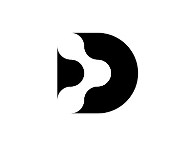 D technology logo brand branding d d logo d mark data design digital icon identity lettermark logo logo design mark minimal logo modern logo negative space logo simple logo symbol technology