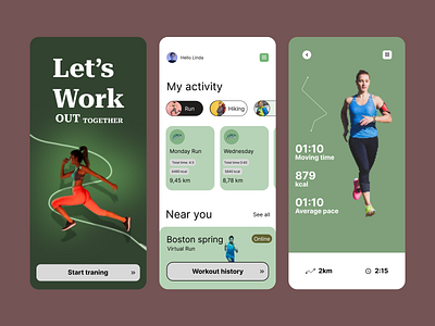 Fitness app app branding dashboard design design graphic design illustration landing page design logo ui uiux web design