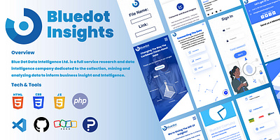 Bluedot Insights - Market Research animation css javascript ui web