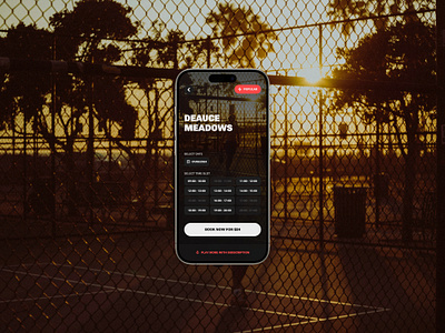 Tennis Courts Mobile App app booking calendar court dark design games mobile modern reservation rich schedule sport subscription summer tennis ui