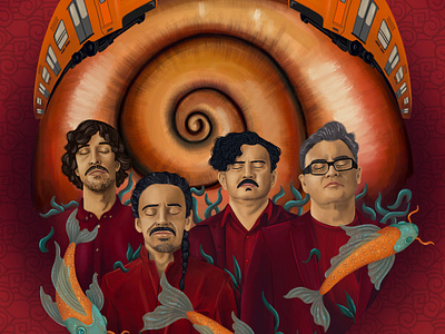 30th anniversary tribute to cafe tacvba's RE album art design digital illustration illustration music illustration poster design