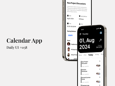 Calendar - Daily UI #038 calendar daily ui date figma mobile app design month ui ui design uiux uiux design year