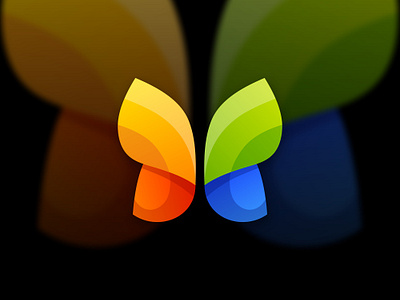 Butterfly colorful logo design branding colorful design graphic design icon illustration logo vector