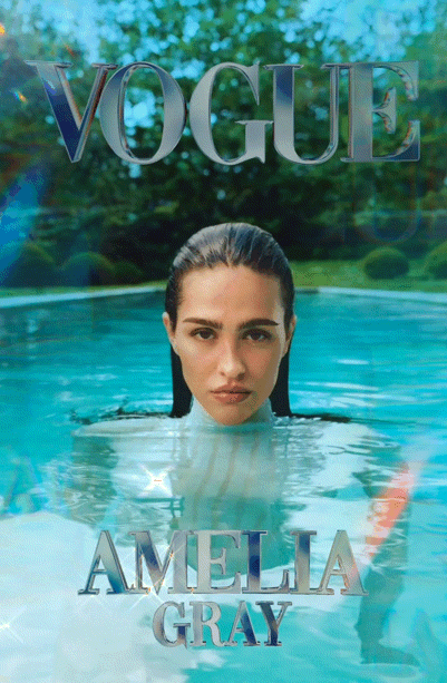 Amelia Gray for the cover of Vogue Adria June 2024 issue 3d art director chrome digital cover metallic metallics vogue vogue magazine