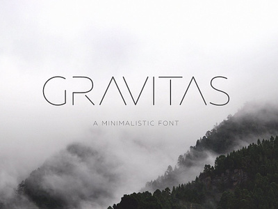 GRAVITAS | Modern font