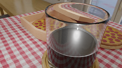 Pizza Coaster 3d ble blender3d design rendered