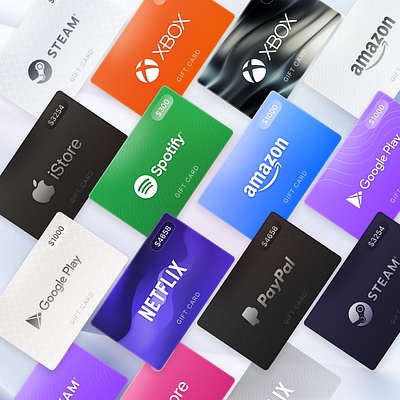 Dynamic and personalized gift cards atm card card cards gift card graphic design price card ui ui design uikits ux
