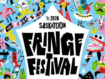 Fringe Festival 2024 art branding design graphic graphic design illustration typography