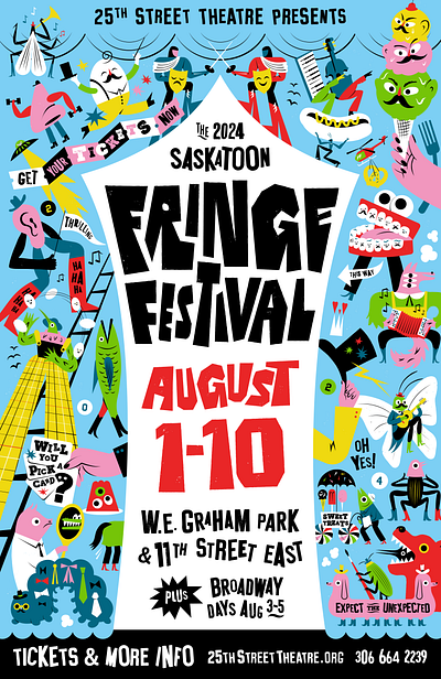 Fringe Festival 2024 art branding design graphic graphic design illustration typography