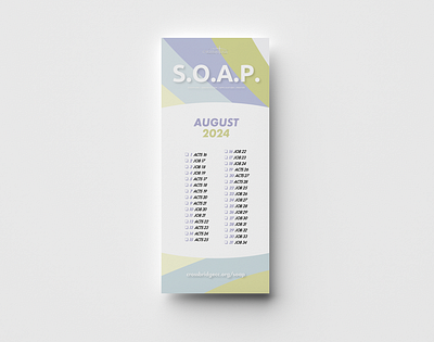 August Bible Reading Bookmark Design adobe illustrator bookmark design design graphic design print design typography vector