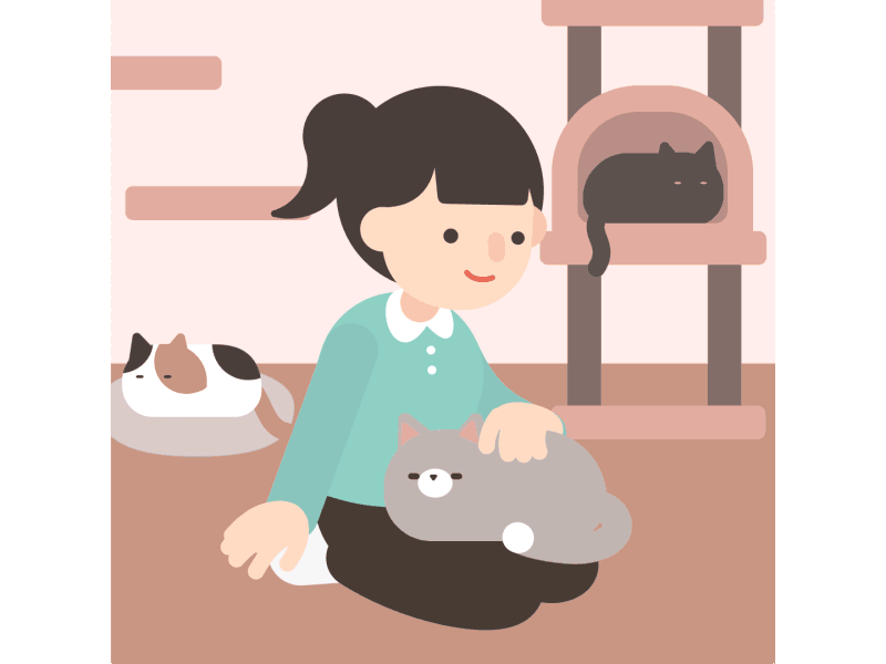 Cat’s Fickle Customer Service aftereffects animation cat cat cafes character culture design graphic design illustration japan motion motion graphics