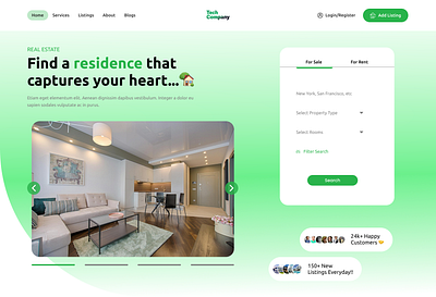 Real Estate Website UI Redesign anik ux anikux product product design real estate real estate website realestate redesign website uiux website