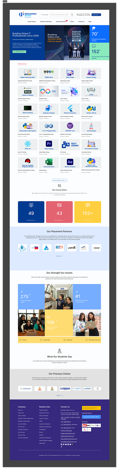 Broadway Infosys UI ui