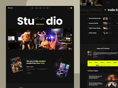 Muzilla Indie Game Studio Website Design about app company footer header landing page portfolio service shuvo ui ui design ux website yasinul yasinul huq
