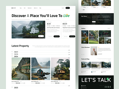 Lake Side Real-Estate Landing Page booking clean estate find investment land broker landing page minimal landing page design properties real estate real estate agency real estate landing page real estate website real property residential complex travel web web design web template