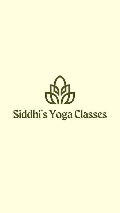 Yoga Fitness classes Branding animation branding design ill illustration logo typography
