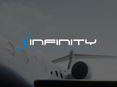 Infinity aeronautics blocky logo blue logo bold logo branding corporate logo custom typography design graphic design hi tech logo icon infinity infinity logo logo logo design minimal icon minimal logo minimalistic simple simple logo wordmark