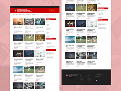 NEWS website - Home article blog cards digital news editorial design foooter header landing page news news feed news layout news portal online news ui uiux web web layout webpage website