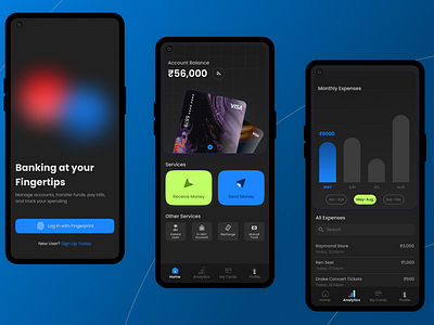 Banking App analytics bank banking card dashboard design homepage landing loan login money profile sign up ui design
