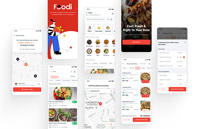 Food App UI/UX Case Study app appdesign apps branding deliveryapp design food fooddelivery fooddeliveryapp illustration interaction interface meal productdesign riderapp ui uidesign uiuxdesign userapp ux