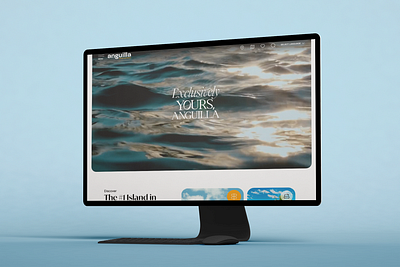 Anguilla Tourism Destination Website branding design graphic design illustration ui ux vector