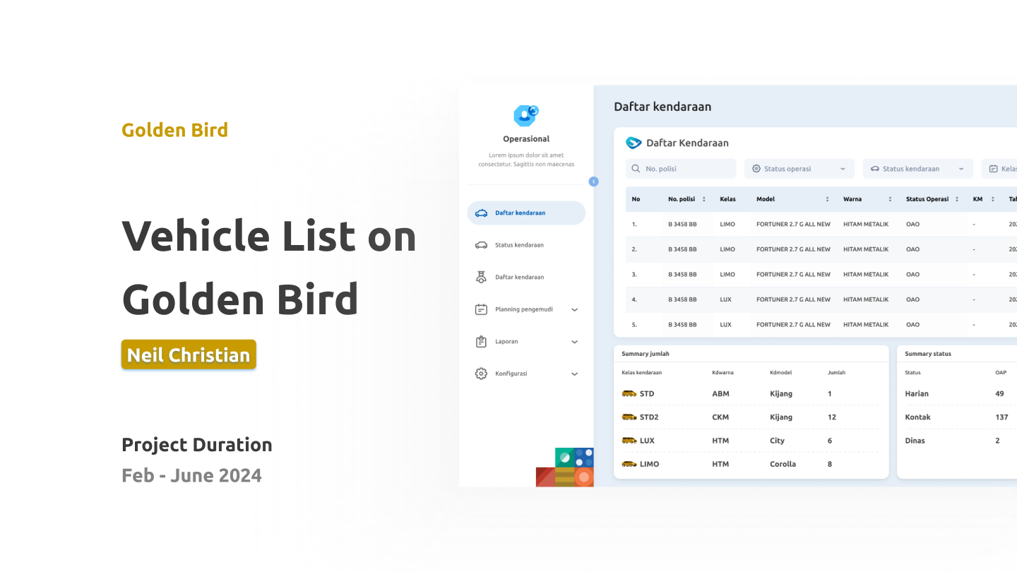 Vehicle Management Dashboard: Golden Bird 3d animation app appdesign branding dashboard design figma graphic design illustration logo motion graphics ui uidesign ux uxdesign web web design website website design