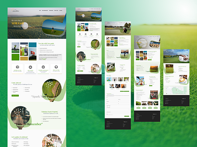 GOLF website club club website commercial website contact fgigma golf golf club golf website landing page marketing membership portal outdoor sports revamp sports ui uiux women sports