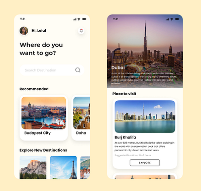 Travel App Concept travel app