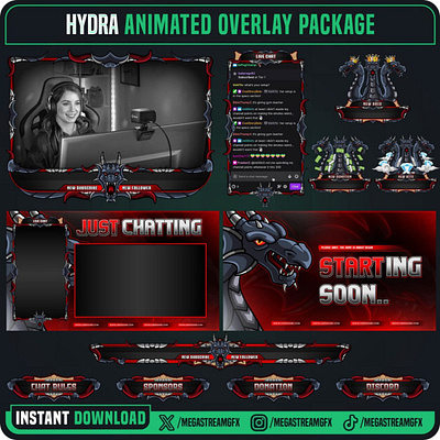 Mythology Hydra tream Overlay Package kick overlay