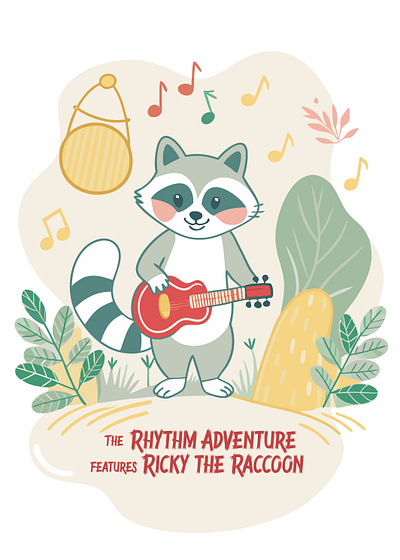 The Rhythm Adventure features Ricky the Raccoon book ebook echoing caves guardian of the beat kids book lila the lynx rhythm adventure rhythm stone ricky the raccoon tilly the turtle whispering woods