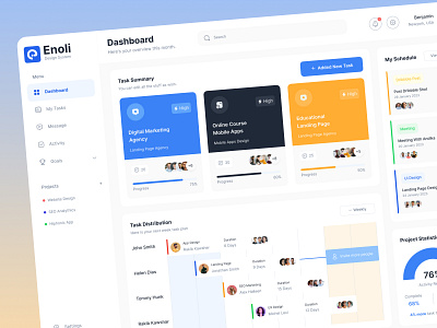 Task Management Dashboard admin template builder component dashboard dashboard template design system designsystem figma community landingpage library portfolio product design software designs task management task management dashboard ui ui kit ux web app web app design