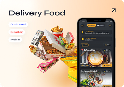 Food Delivery App branding delivery design figma filter food mobile mobile app products restaurants services ui uxui web design
