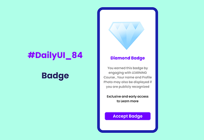 #DailyUI - #084 - Badge graphic design ui