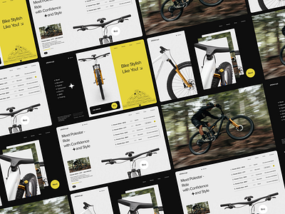 Bike Shop Website bicycle bike branding cycle cycling cyclist e bikes ecommerce graphic design homepage landing page mountain bike ride road bike shop sport trek bike web design website website design