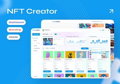 NFT Platform branding crypto dashboard design finance game gaming graphic design illustration nft ui uxui wallet website