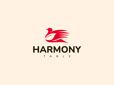 Harmony table logo design, Restaurant logo, Food logo bird logo brand identity branding cooking delicious eat eating food logo foodie foodies foodlover foodphotography logo logo design logodesigner logos logotype restaurant logo tasty yummy