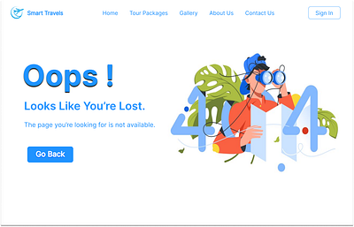 Not Found Page Design dailyui ui