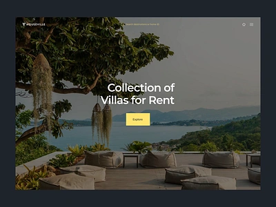 Rent Villas Website Design animation design home house landing landing page motion motion graphics product design rent house rental website ui ux user experience villa web web design web page website website design