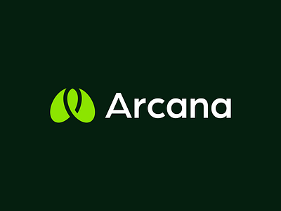 Arcana | Logo design ai logo design artificial intelligence branding branding and identity design identity identity branding leaf logo logo design logo design branding saas logo