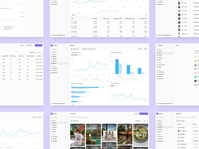 Cevoid UGC Platform buttons charts dashboard design system graph grey grid list menu minimal modern motion navigation platform saas showreel table ui ux white