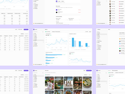 Cevoid UGC Platform buttons charts dashboard design system graph grey grid list menu minimal modern motion navigation platform saas showreel table ui ux white