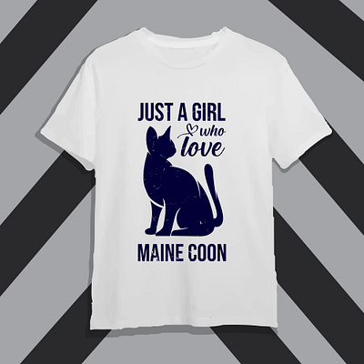 Just A Girl Who Love Maine Moon T-Shirt Design cat cat tshirt girl tshirt hridaydas99 love mane moon mane moon tshirt manemoon tshirt pet tshirt tshirt design