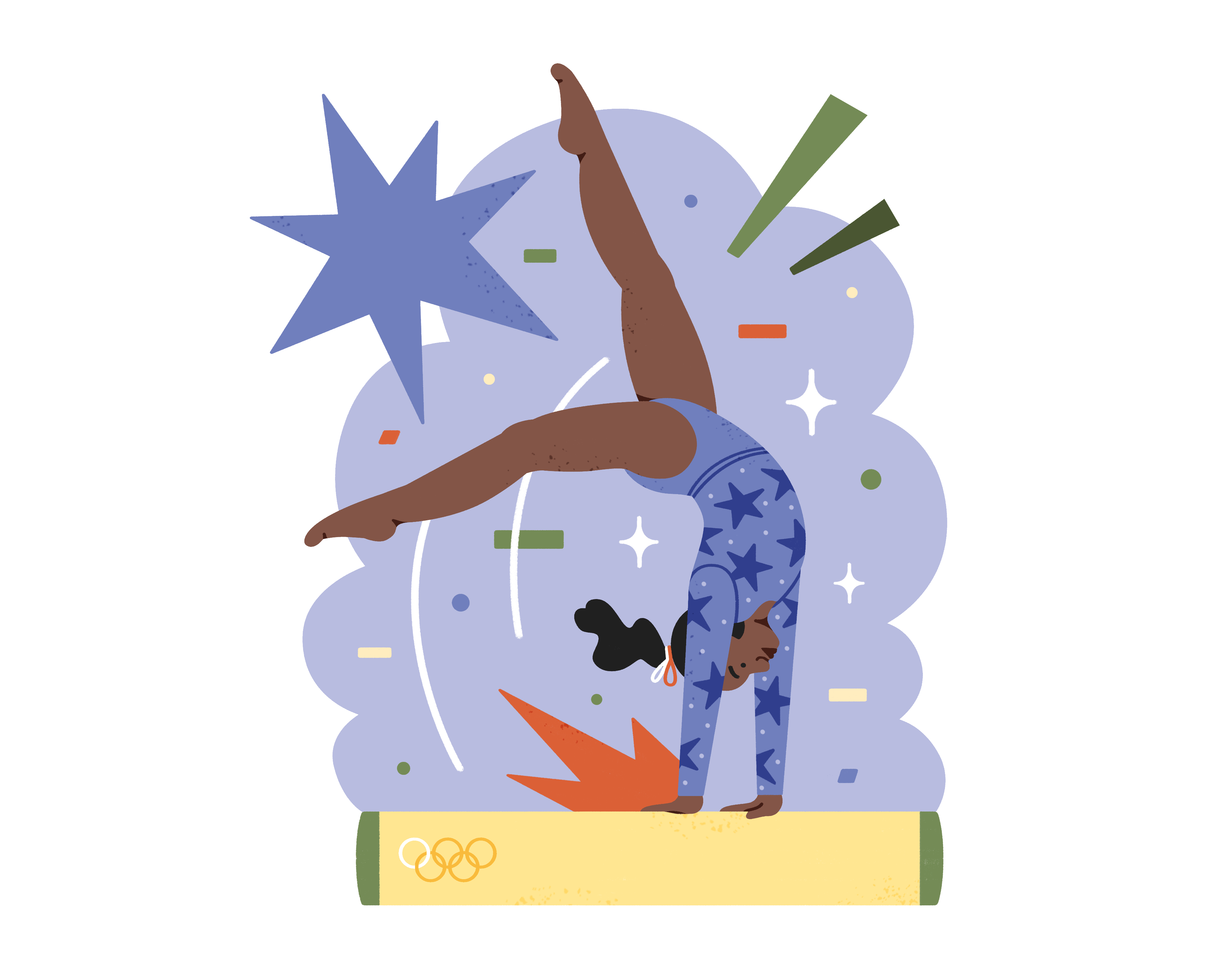 Simone Biles at the Paris 2024 Olympics animation drawing gif gymnastics illustration olympia olympic games olympics olympics 2024 paris paris 2024 simone biles