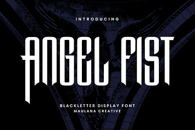 Angel Fist Blackletter Font animation branding design font fonts graphic design illustration logo nostalgic