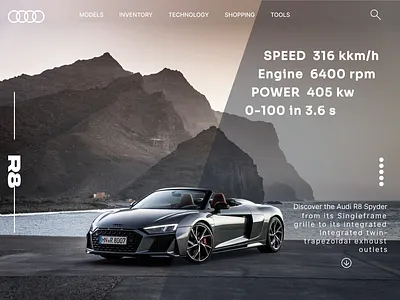 AUDI R8 POST 3d ai animation branding design graphic design illustration logo motion graphics post social media post typography ui ux vector