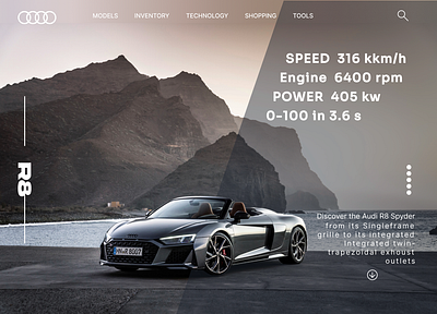 AUDI R8 POST 3d ai animation branding design graphic design illustration logo motion graphics post social media post typography ui ux vector