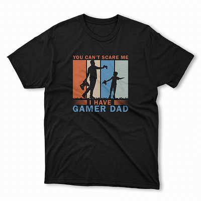 Father's day T-shirt - I HAVE GAMER DAD american tshirt black tshirt dad tshirt design english tshirt event tshirt fathers day fathers day tshirt gaming graphic gaming tshirt graphic design hridaydas99 illustration papa tshirt popular tshirt son tshirt top tshirt trendy tshirt tshirt design typography tshirt